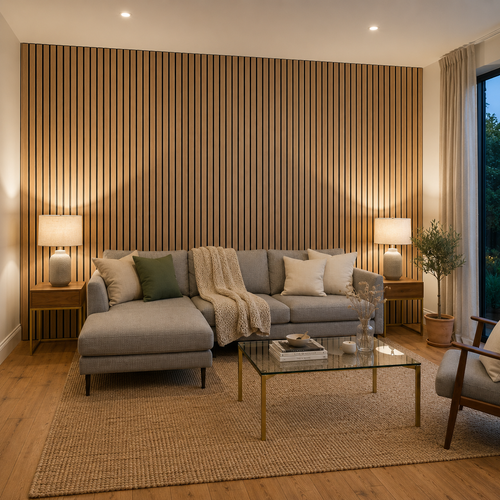 Brunello Signature Walnut Slat Wall Panel 270 × 110 cm
